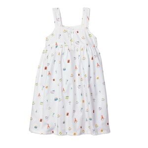 MAISONETTE PETITE PLUM VGUC Birthday Print Dress Nightgown